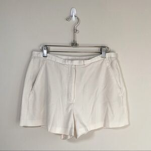 Babaton Wegner High Rise Shorts Fabric  Made in Japan Cream White Size 8